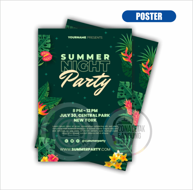 POSTER SUMMER NIGHT PARTY